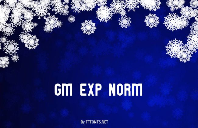 GM Exp Norm example